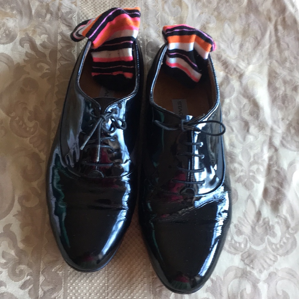 Stacy Adams Black Patent Leather Shoes.